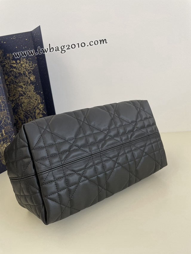 Dior专柜新款迪奥高仿原单中号黑色Toujours系列大菱格休闲女包 djfk1439